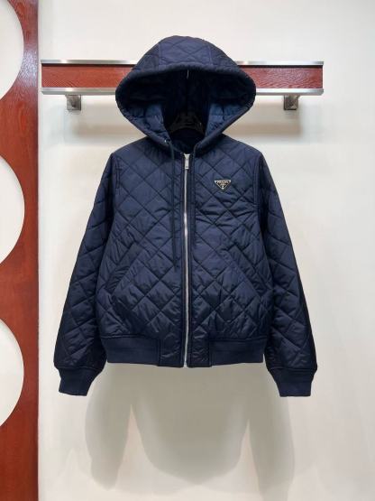 PR4DA トライアングルロゴ チェック柄 フード付きジャケット【50％割引+送料無料】