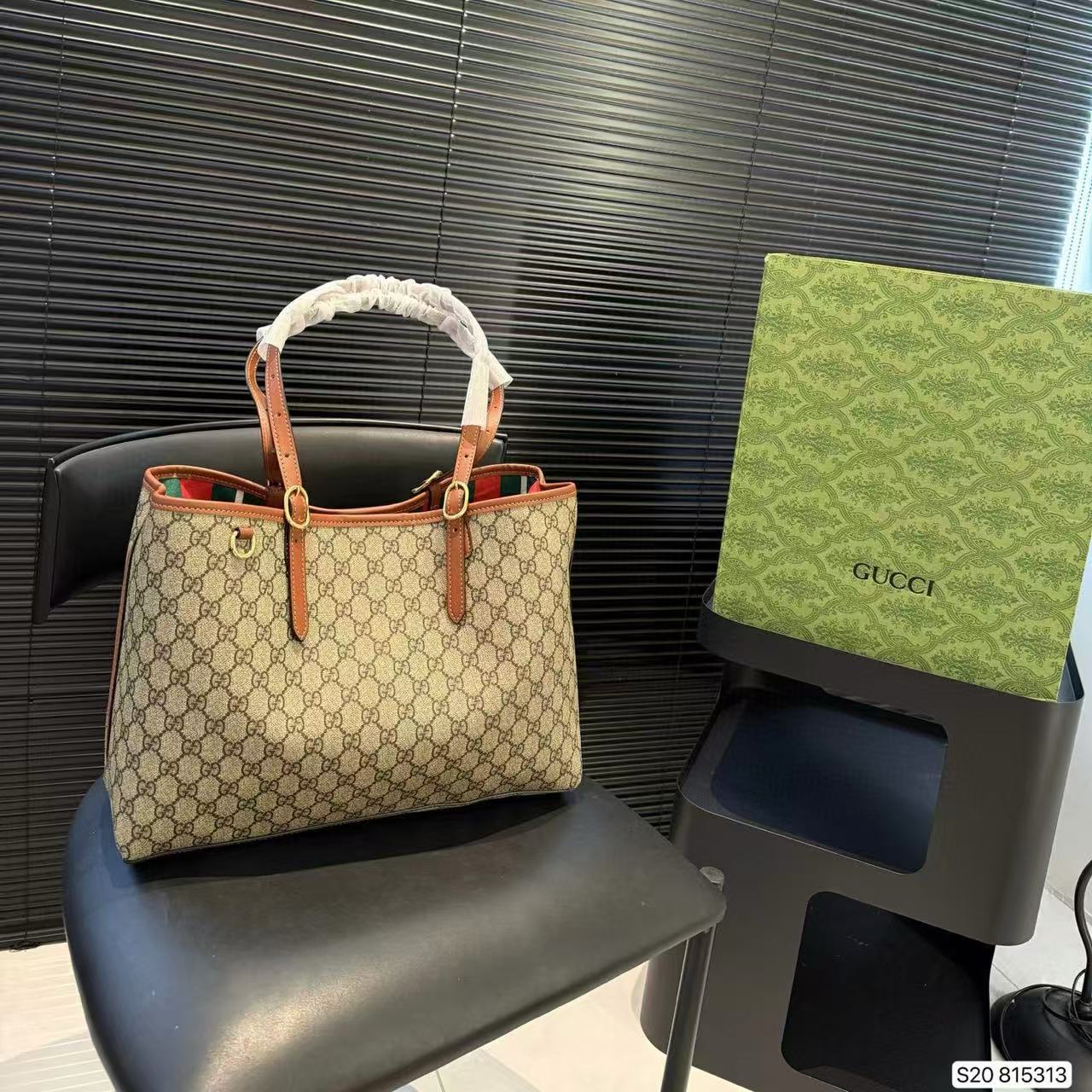 GUCC1 ジャカードハンドバッグ【50％割引+送料無料】