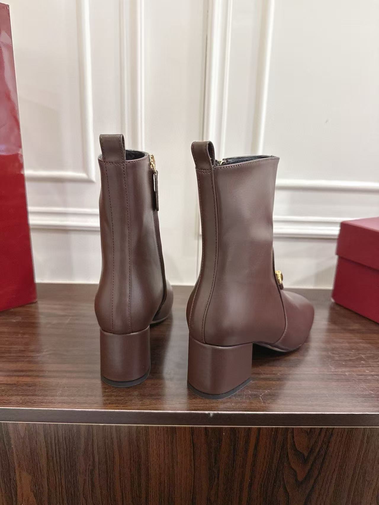 GUCC1 高品質ホースビットチャンキーヒールアンクルブーツ【50％割引+送料無料】