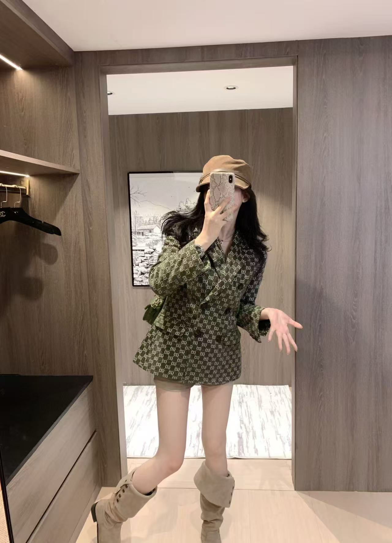 GUCC1 ジャカード スーツジャケット【50％割引+送料無料】