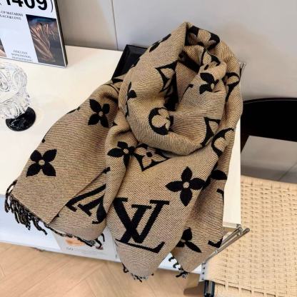 LV 両面ウールスカーフ【50％割引+送料無料】
