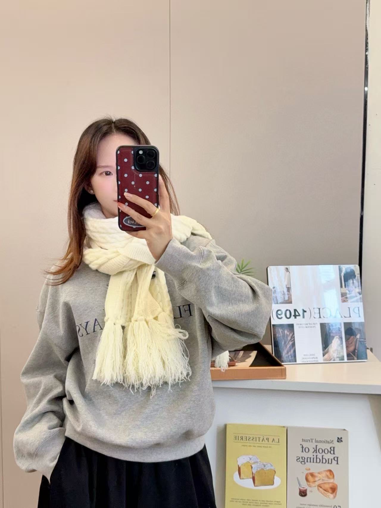 Chr0me Heartsフリンジ付きカシミアスカーフ【50％割引+送料無料】