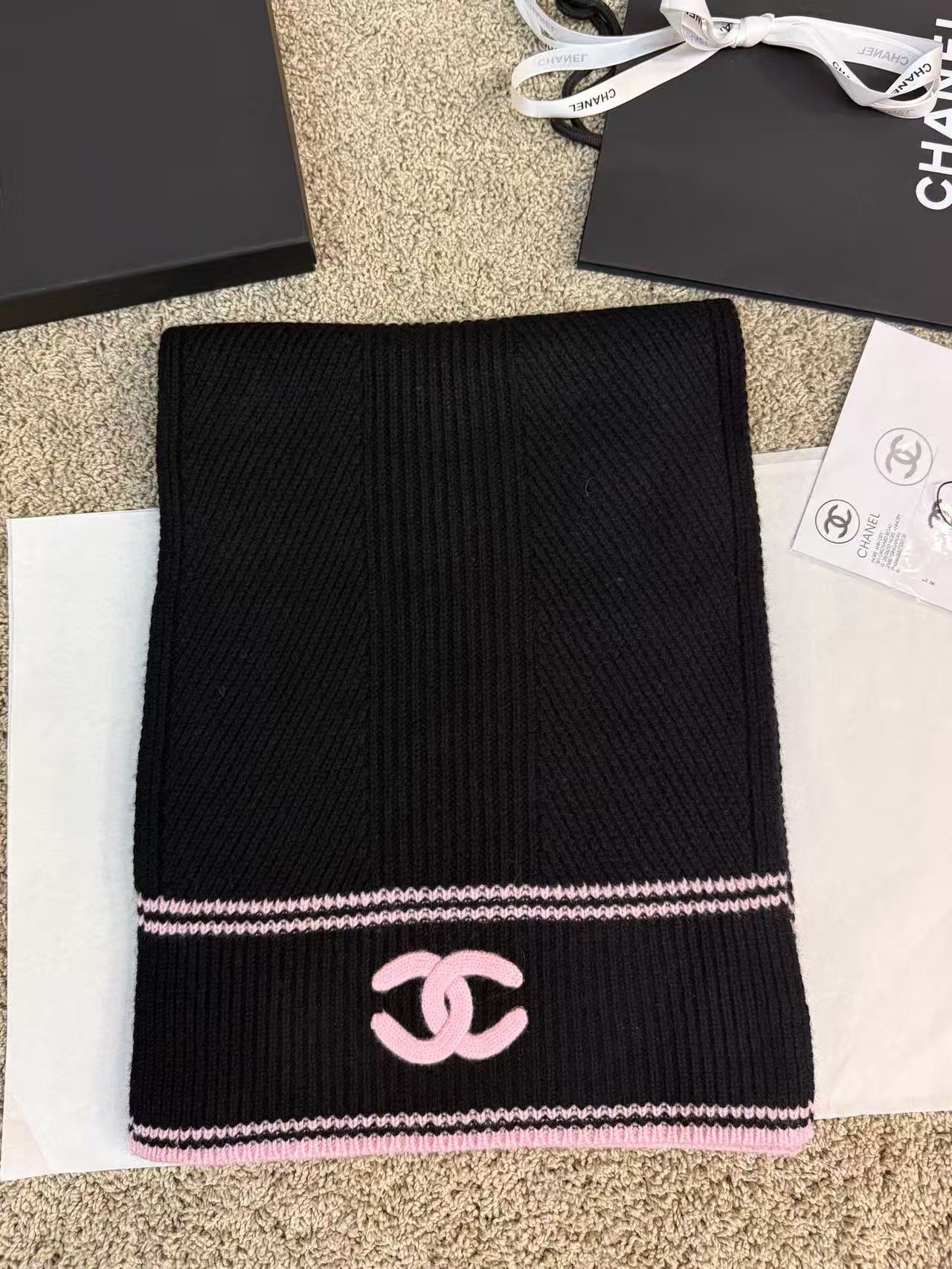 CHANE1 シンプルダブルCウールスカーフ【50％割引+送料無料】