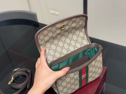 GUCC1 ジャカード ショルダー クロスボディバッグ【50％割引+送料無料】