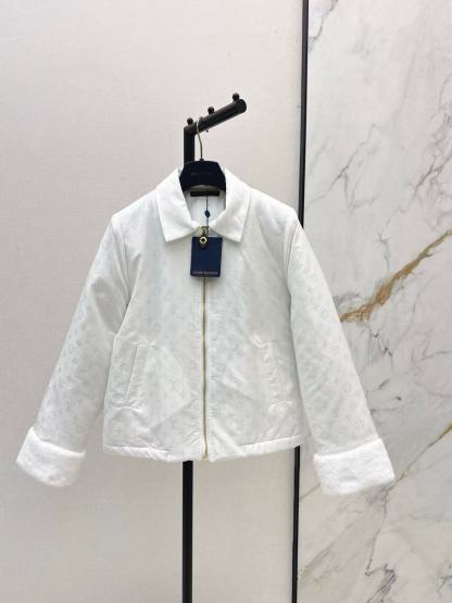 LVプリント ジッパー付きコットンジャケット【50％割引+送料無料】