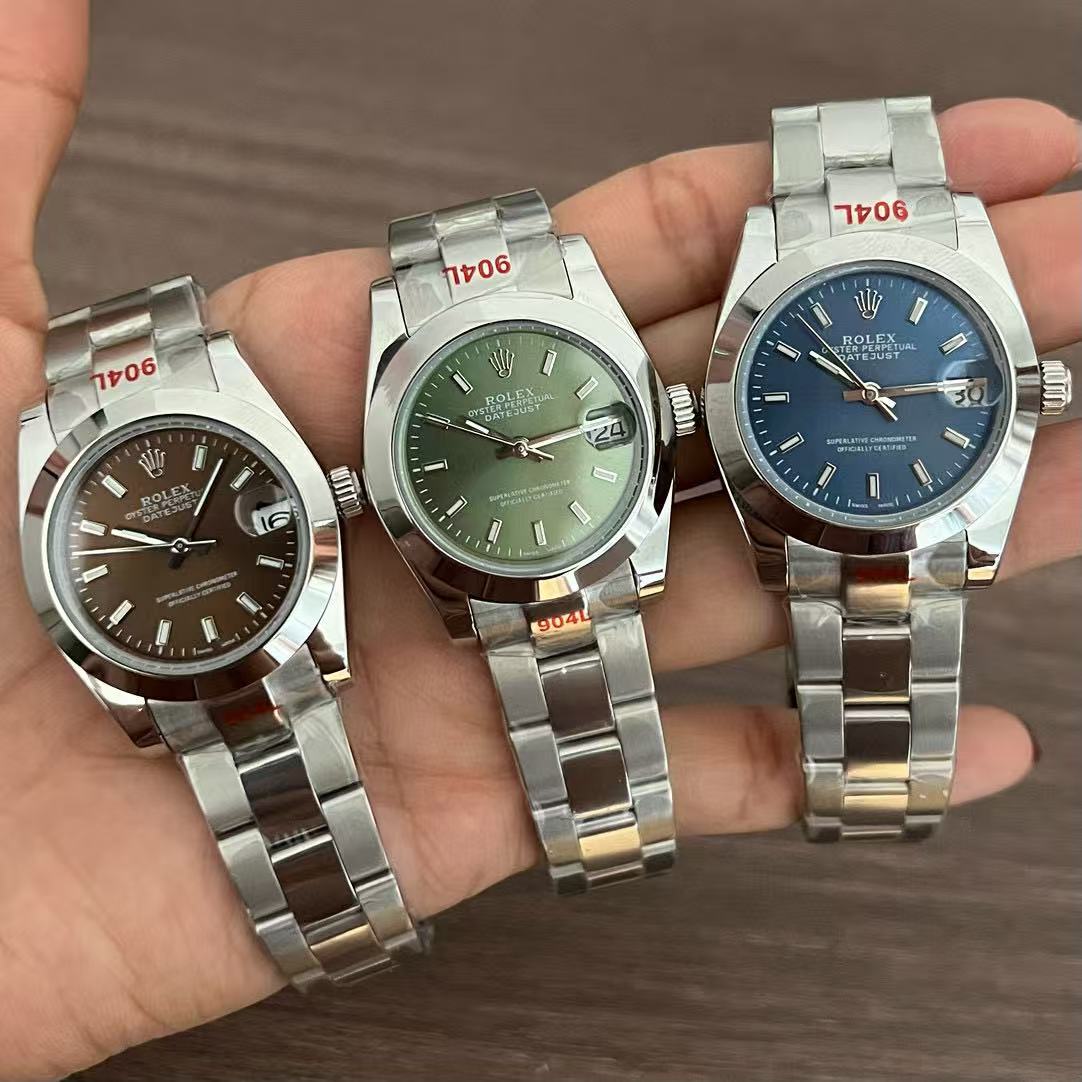 R0LEX デイトジャスト スチールストラップ レディースウォッチ 31mm【50％割引+送料無料】