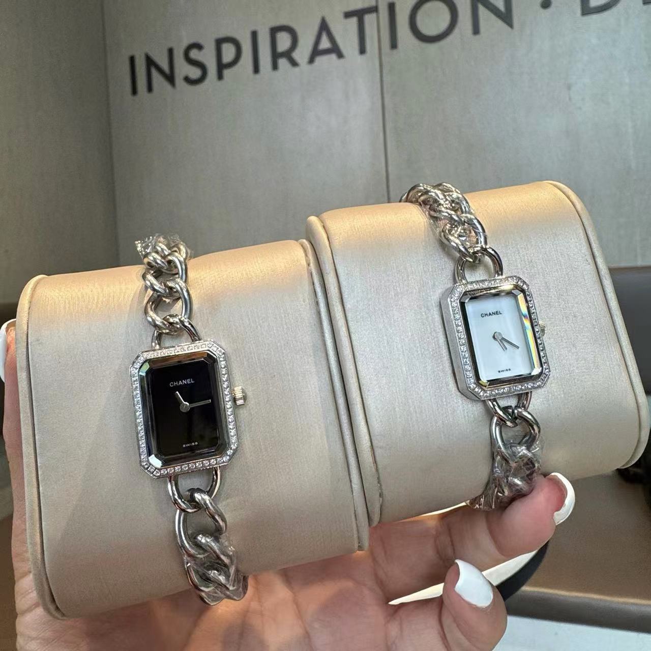CHANE1 チェーン レクタンギュラー ダイヤモンド ウォッチ【50％割引+送料無料】