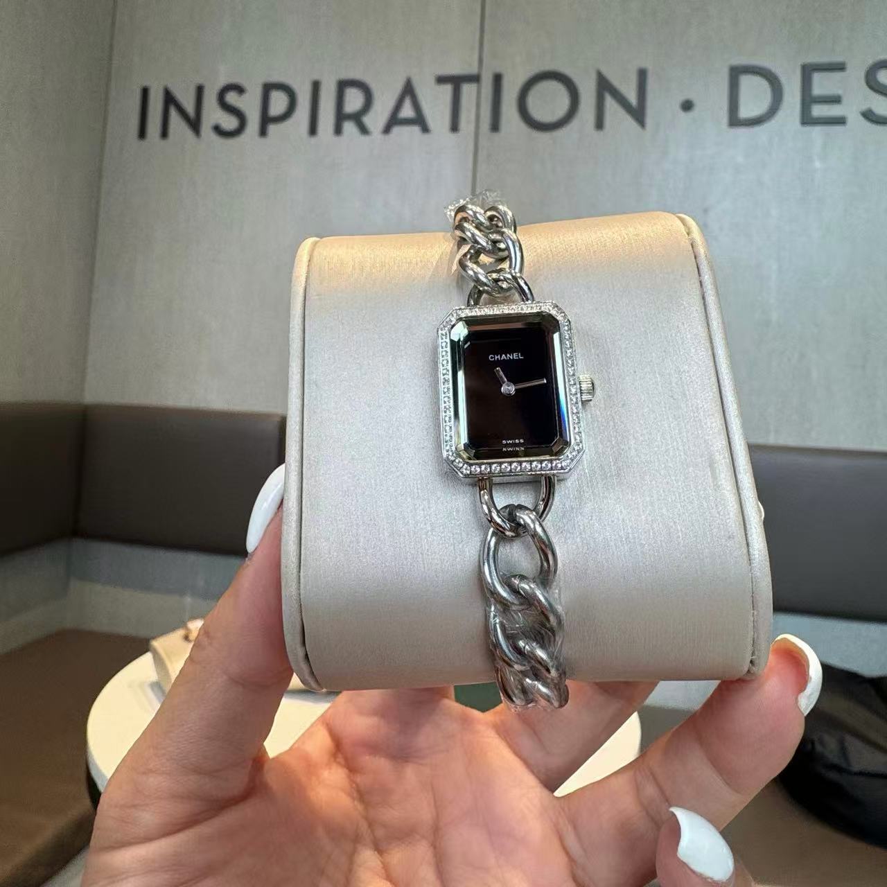 CHANE1 チェーン レクタンギュラー ダイヤモンド ウォッチ【50％割引+送料無料】