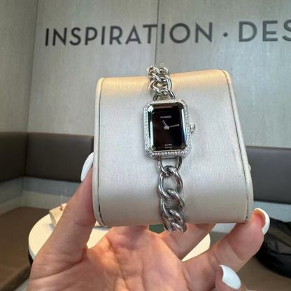 CHANE1 チェーン レクタンギュラー ダイヤモンド ウォッチ【50％割引+送料無料】