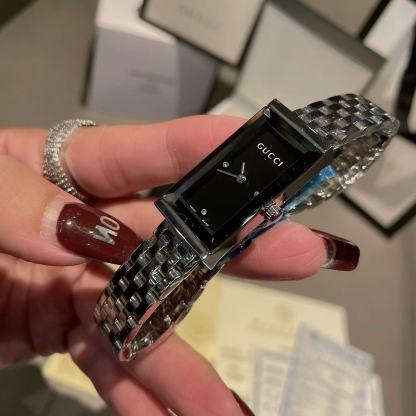 GUCC1 スチールストラップ スクエア レディース ウォッチ【50％割引+送料無料】