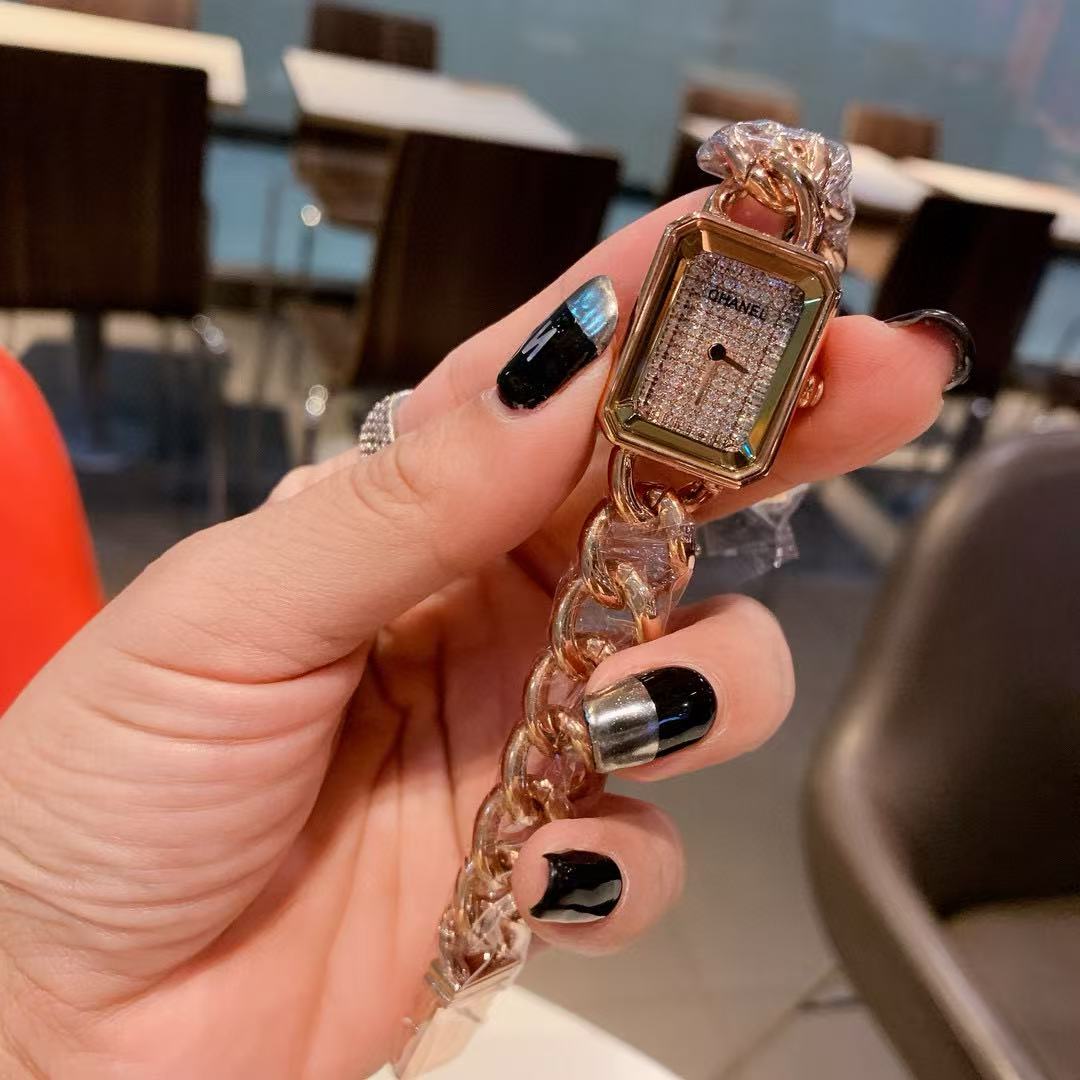 CHANE1 ダイヤモンドチェーンストラップ レディースウォッチ【50％割引+送料無料】