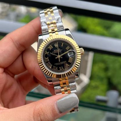 R0LEX デイトジャスト スチールストラップ レディースウォッチ【50％割引+送料無料】