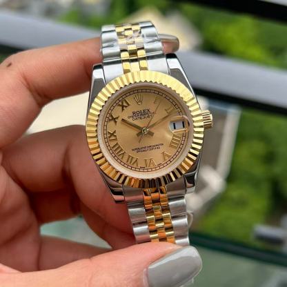 R0LEX デイトジャスト スチールストラップ レディースウォッチ【50％割引+送料無料】