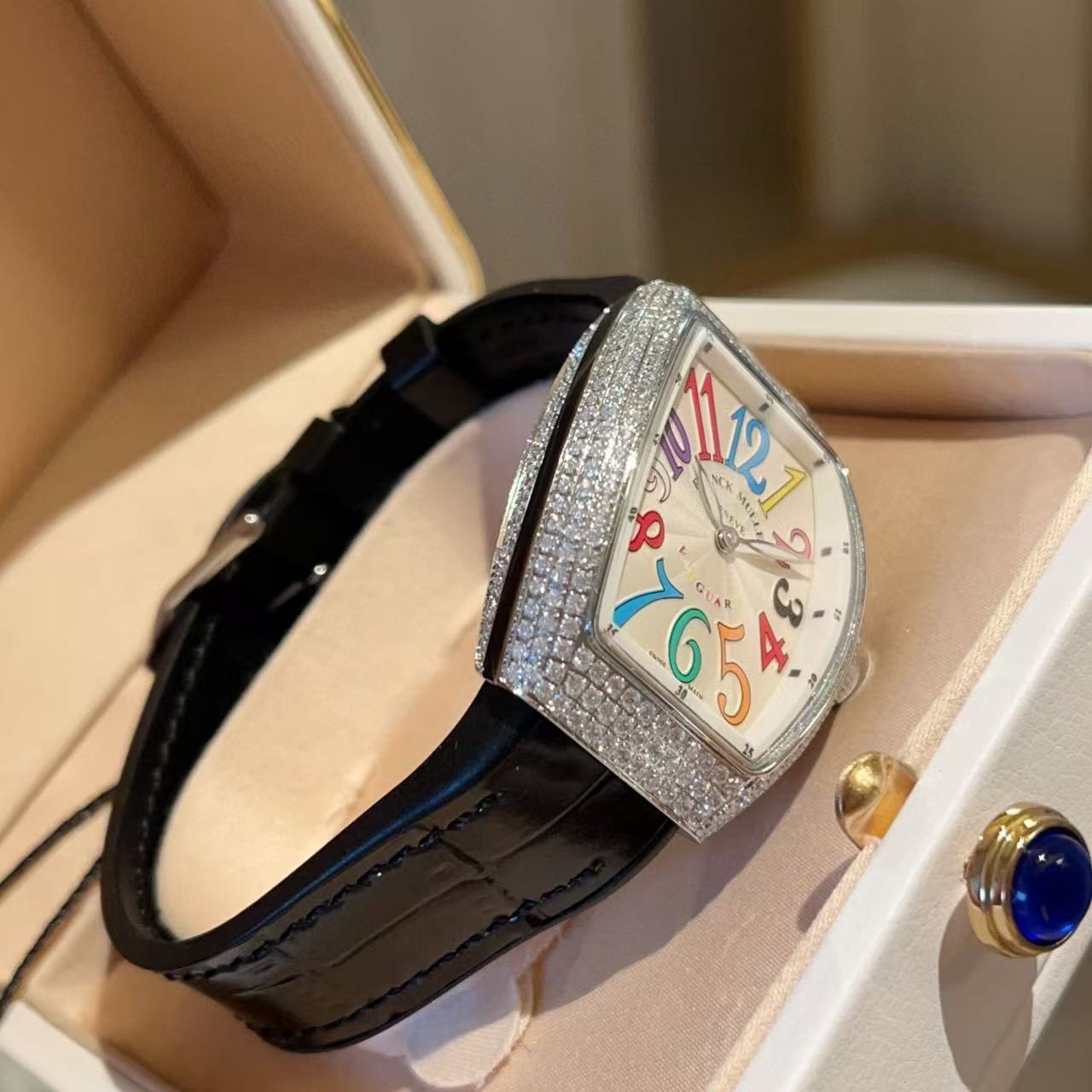 Frank Mul1erトノー型のレディース腕時計【50％割引+送料無料】