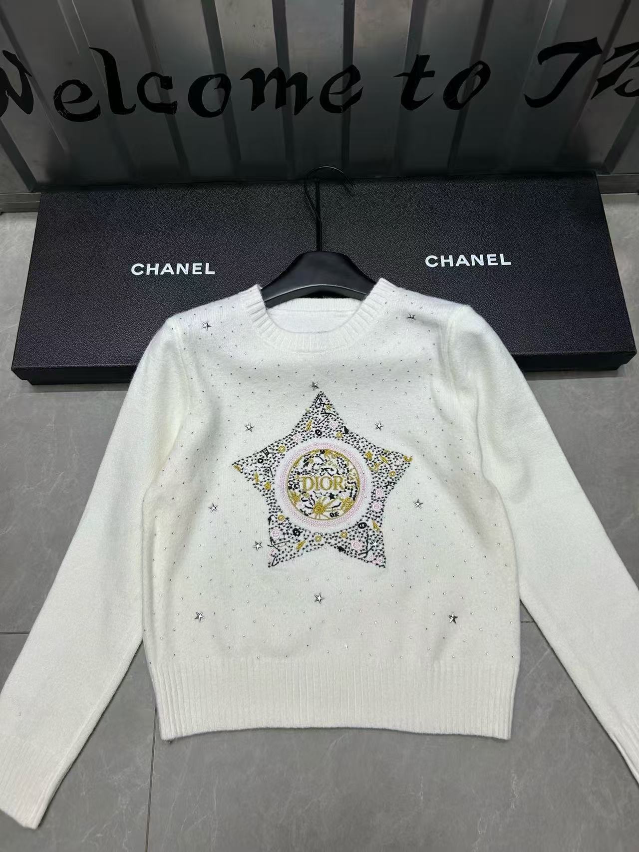 DI0R 五芒星刺繍セーター【50％割引+送料無料】