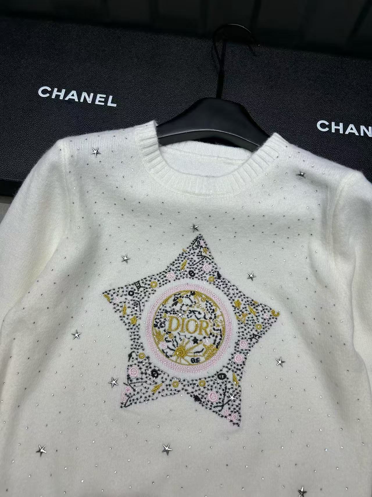 DI0R 五芒星刺繍セーター【50％割引+送料無料】