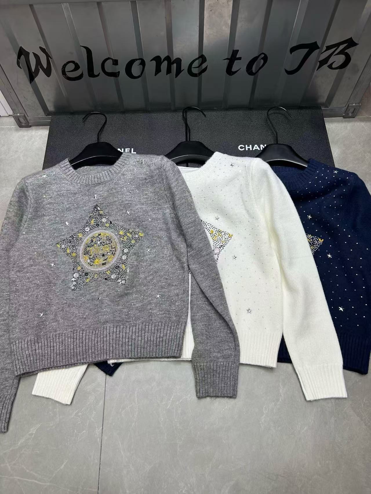 DI0R 五芒星刺繍セーター【50％割引+送料無料】