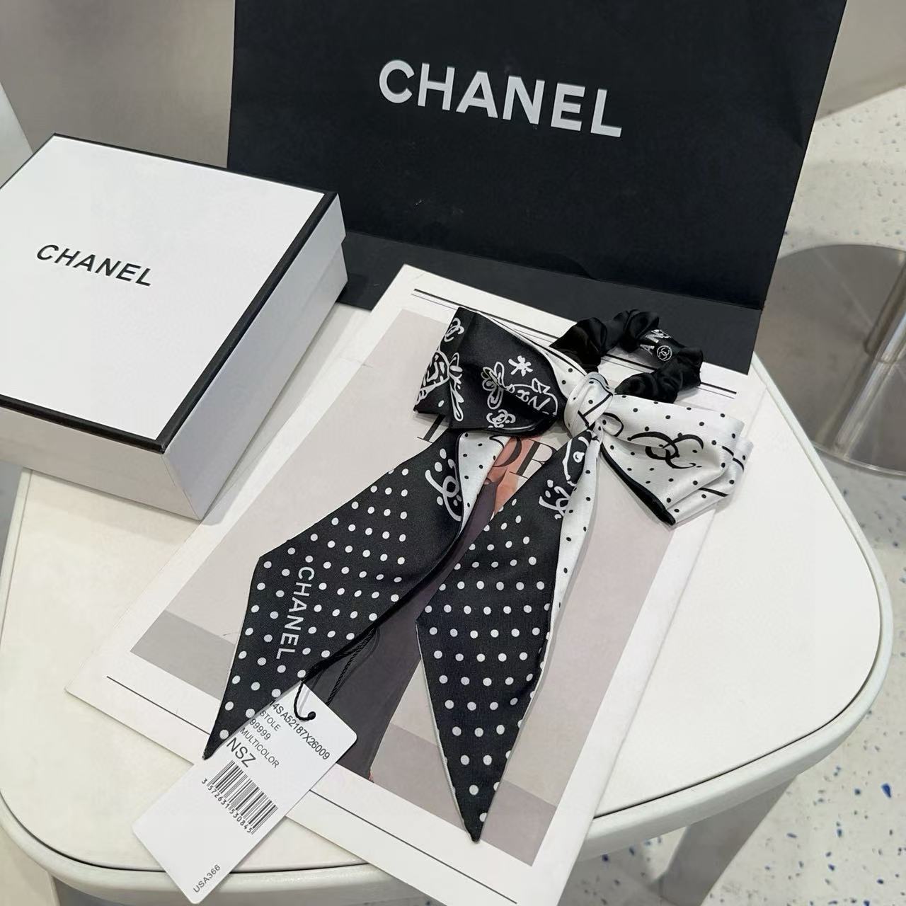 CHANE1 リボンヘアリング【50％割引+送料無料】