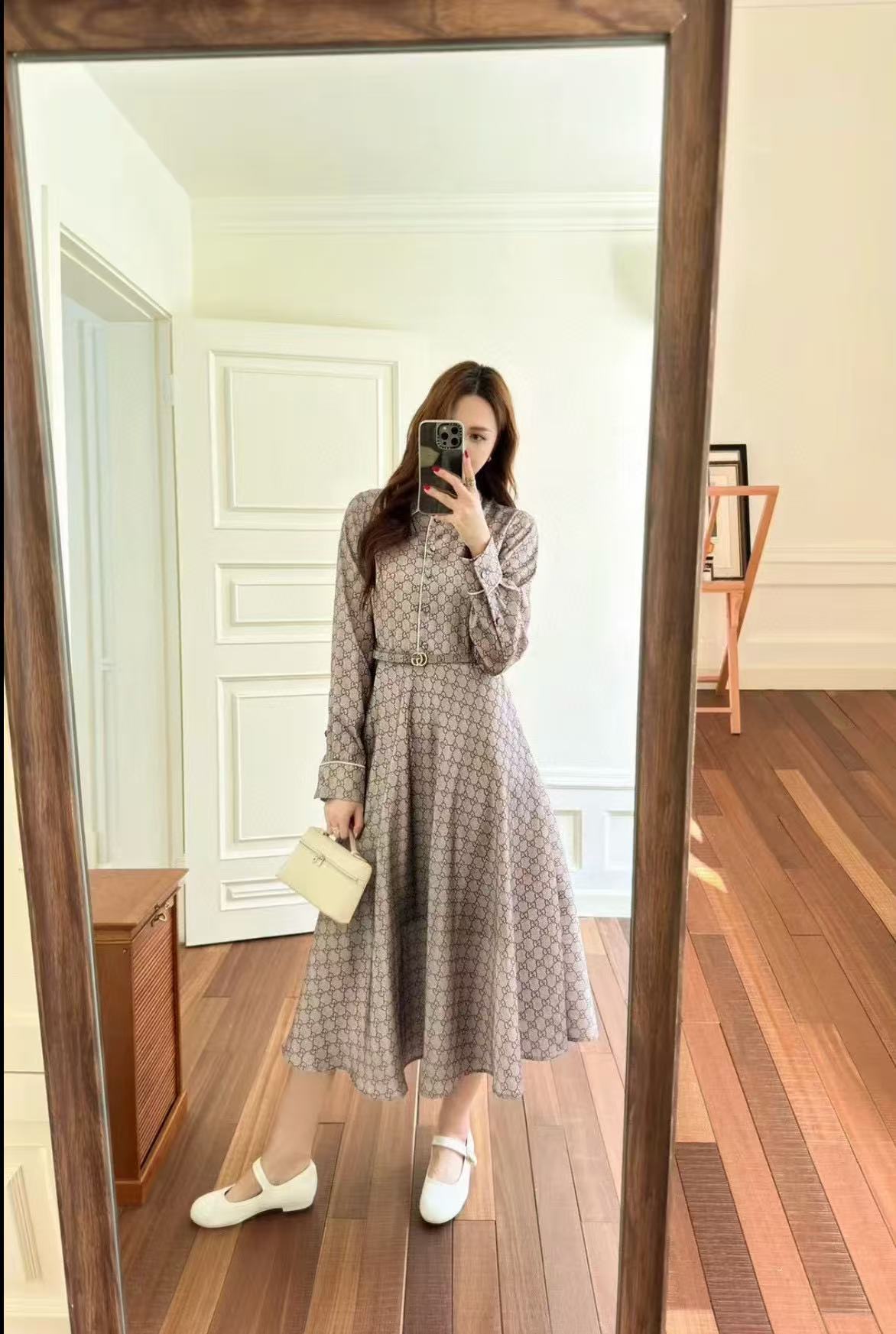 CHANE1 高品質GGジャカードドレス【50％割引+送料無料】