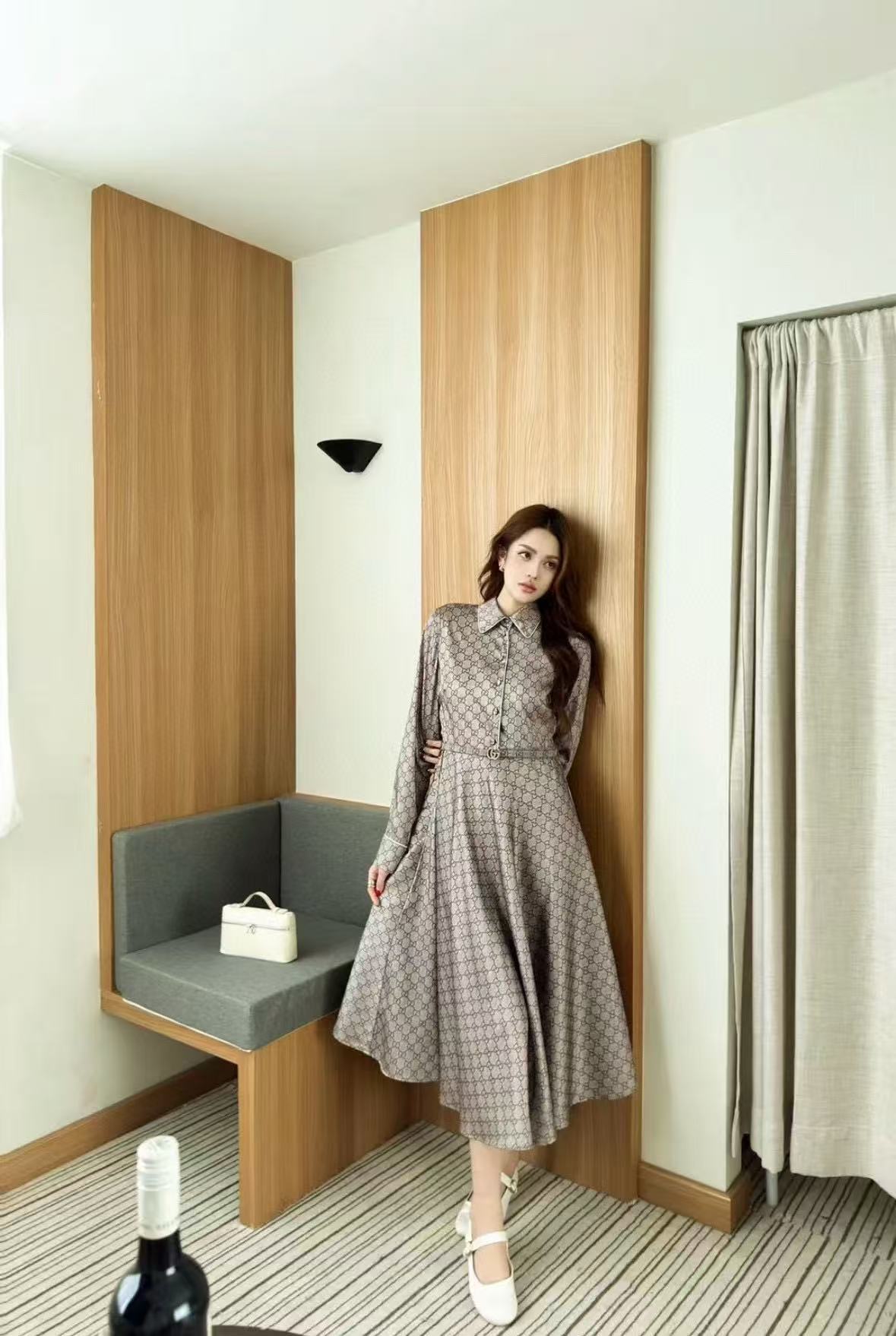 CHANE1 高品質GGジャカードドレス【50％割引+送料無料】