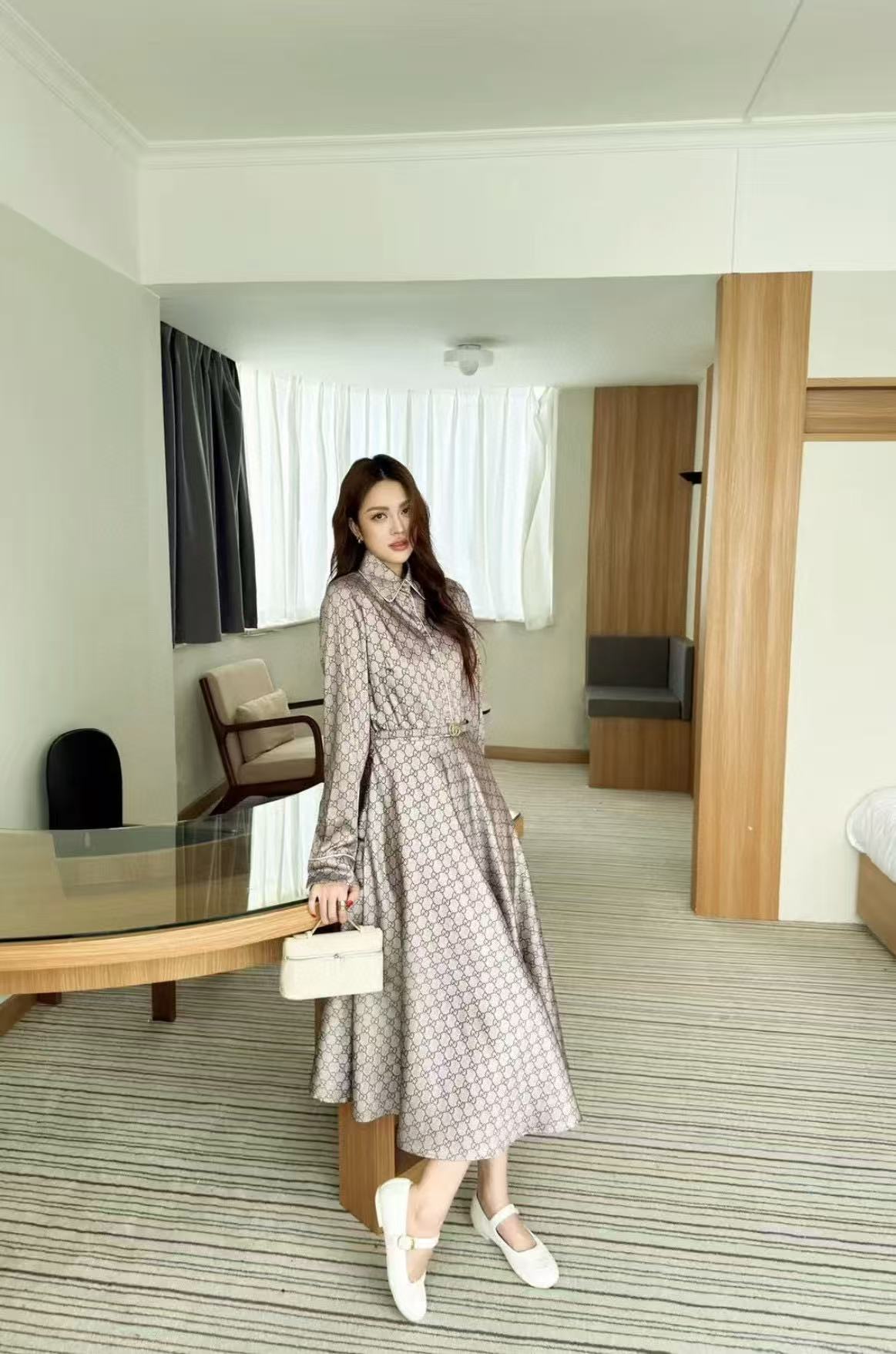 CHANE1 高品質GGジャカードドレス【50％割引+送料無料】