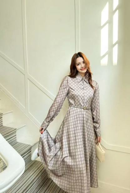 CHANE1 高品質GGジャカードドレス【50％割引+送料無料】