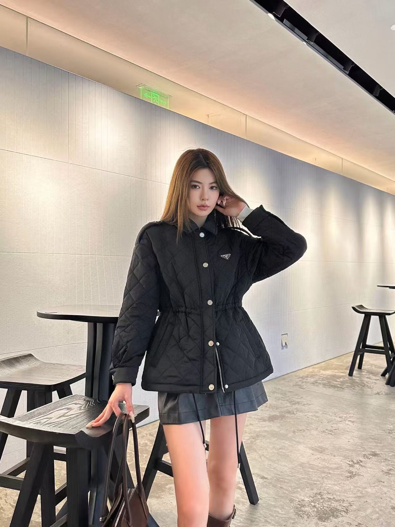 PR4DA チェック柄ドローストリングコットンジャケット【50％割引+送料無料】