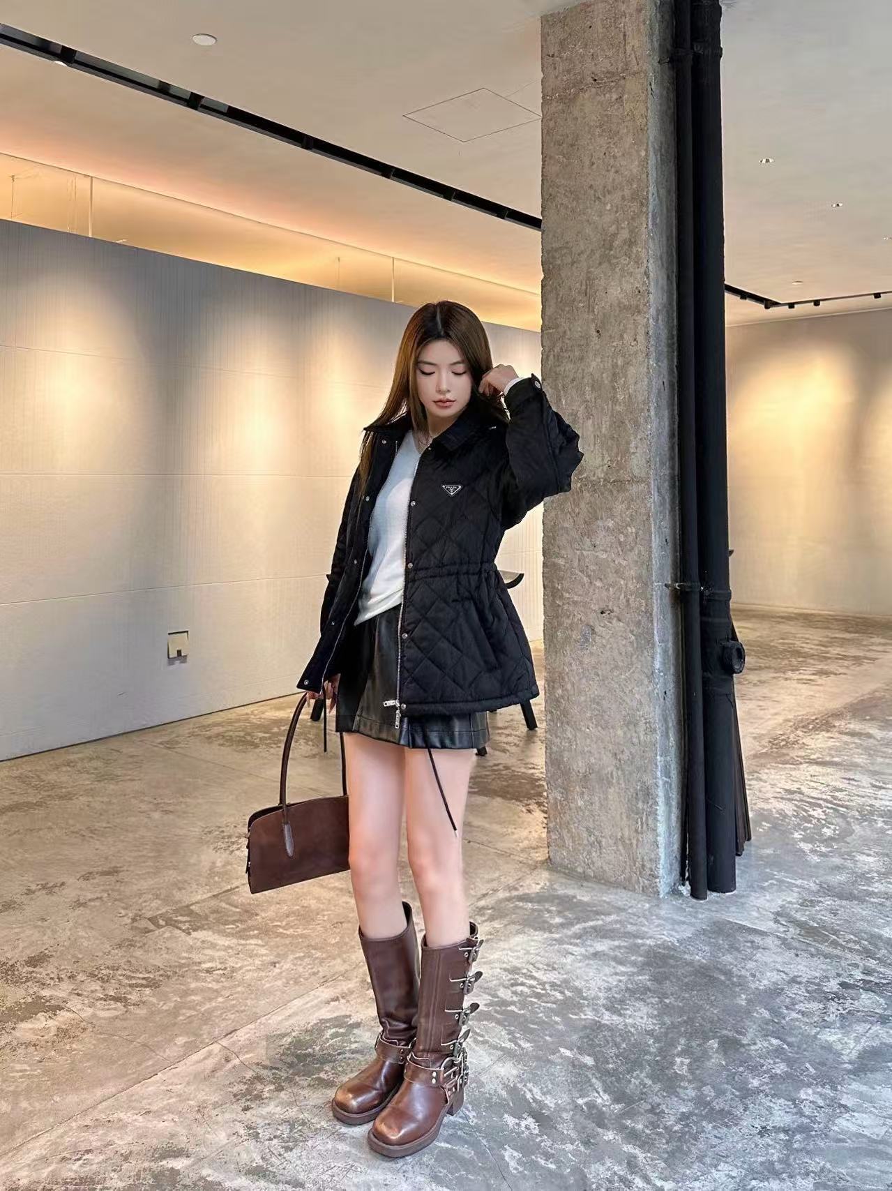 PR4DA チェック柄ドローストリングコットンジャケット【50％割引+送料無料】