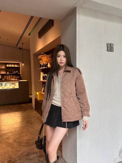 PR4DA チェック柄ドローストリングコットンジャケット【50％割引+送料無料】