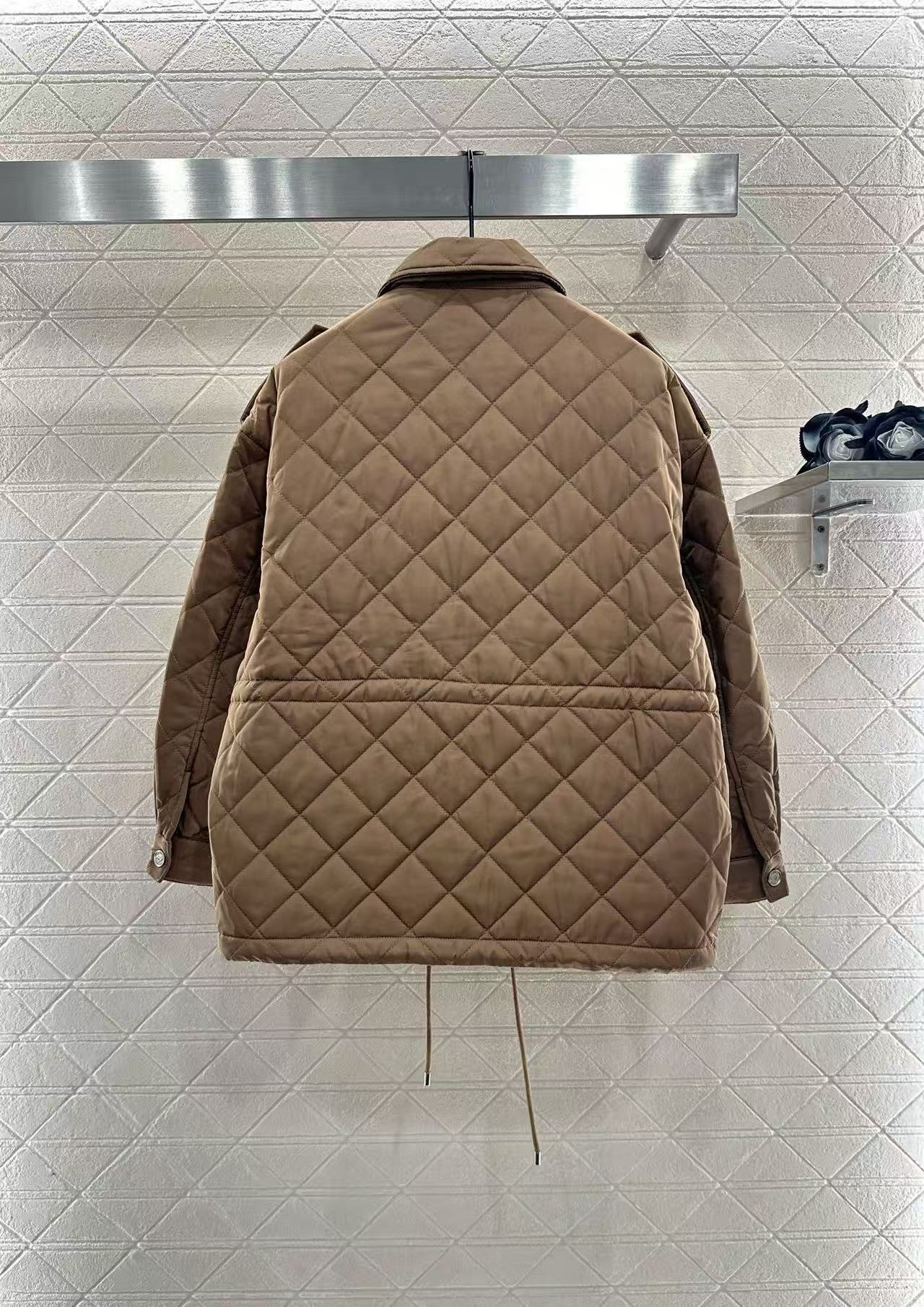 PR4DA トライアングルロゴ ドローストリング フード付き チェックジャケット【50％割引+送料無料】