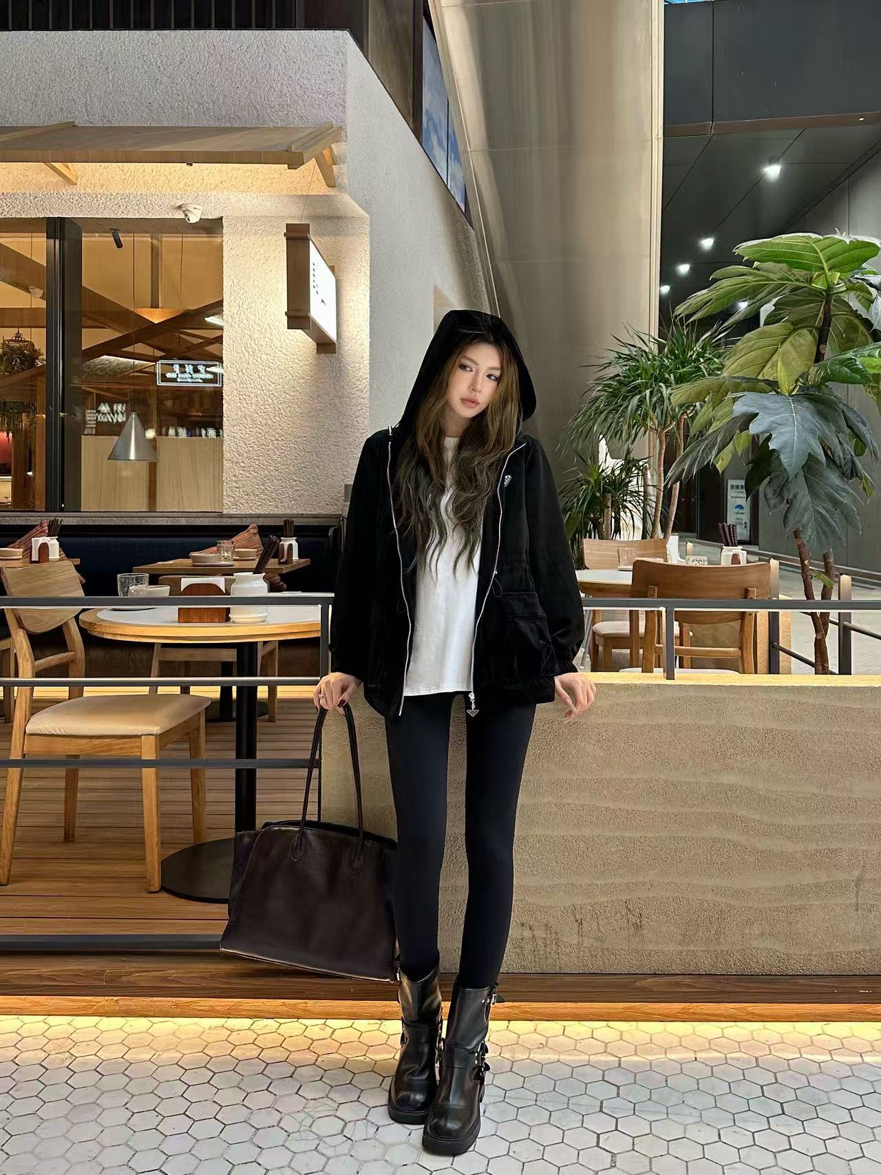 PR4DA 高品質シルクベルベットフード付きジャケット【50％割引+送料無料】