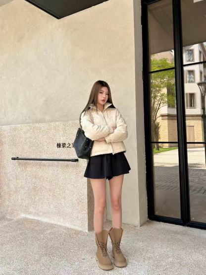 GUCC1 スタンドカラー ジャカード ダウンジャケット【50％割引+送料無料】