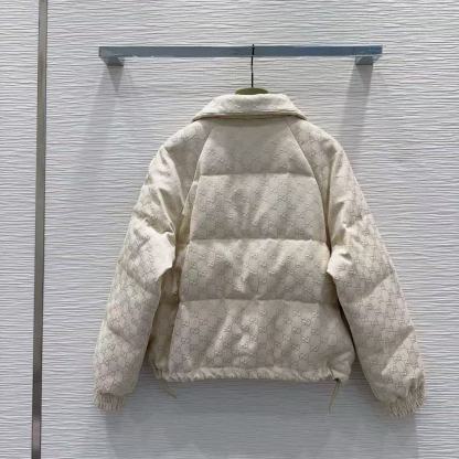 GUCC1 スタンドカラー ジャカード ダウンジャケット【50％割引+送料無料】