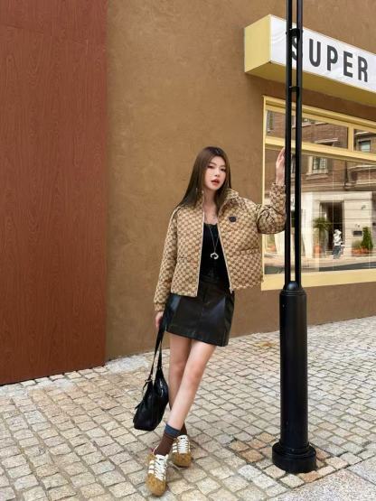 GUCC1 ジャカードダウンコットンジャケット【50％割引+送料無料】