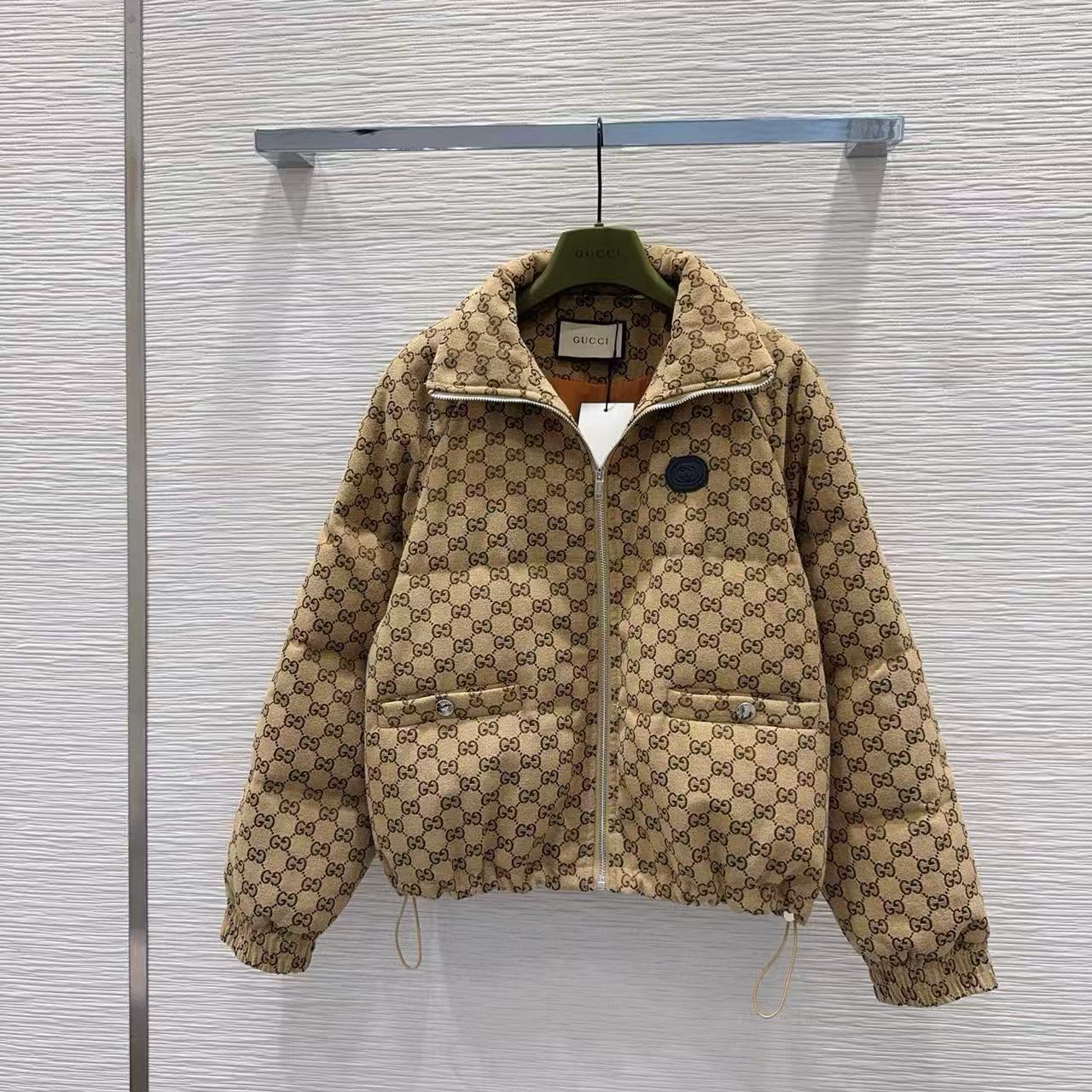 GUCC1 ジャカードダウンコットンジャケット【50％割引+送料無料】