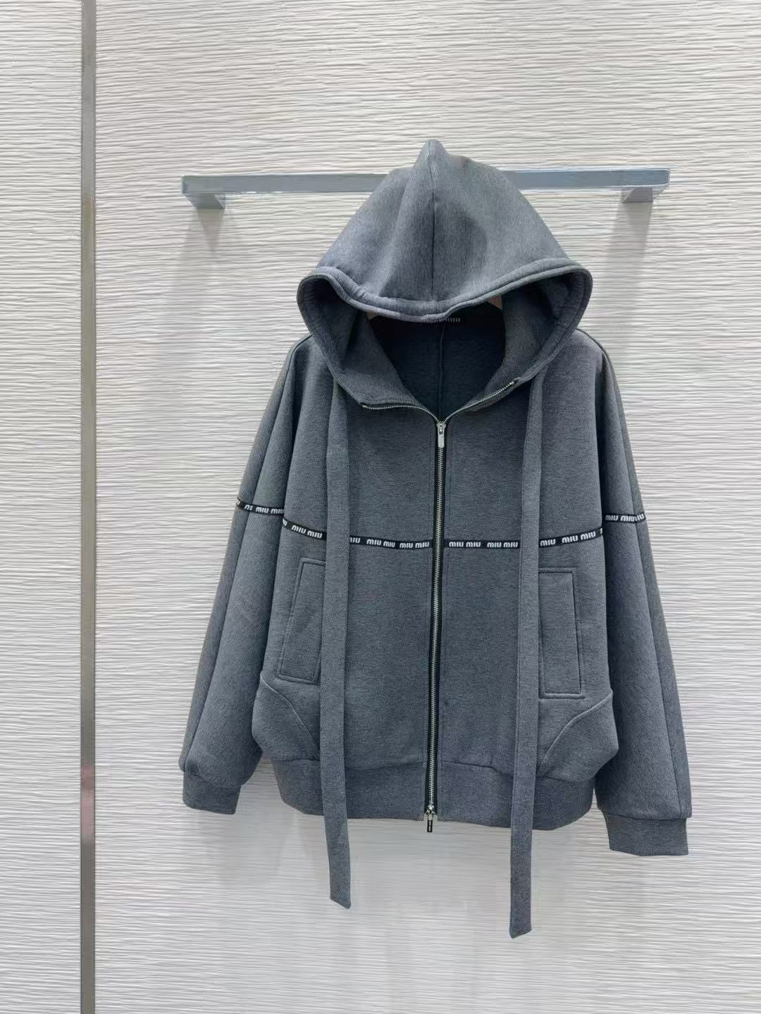 M1UM1U フード付きジッパーカジュアルジャケット【50％割引+送料無料】