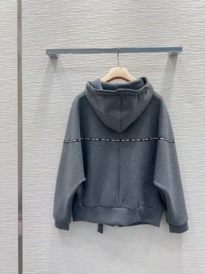 M1UM1U フード付きジッパーカジュアルジャケット【50％割引+送料無料】