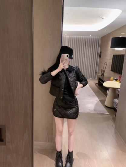 PR4DA チェック柄ジャケット+スカートのツーピーススーツ【50％割引+送料無料】