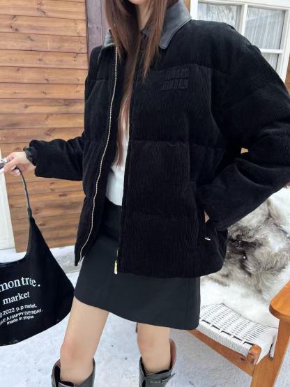 M1UM1U コーデュロイ ダウンジャケット【50％割引+送料無料】