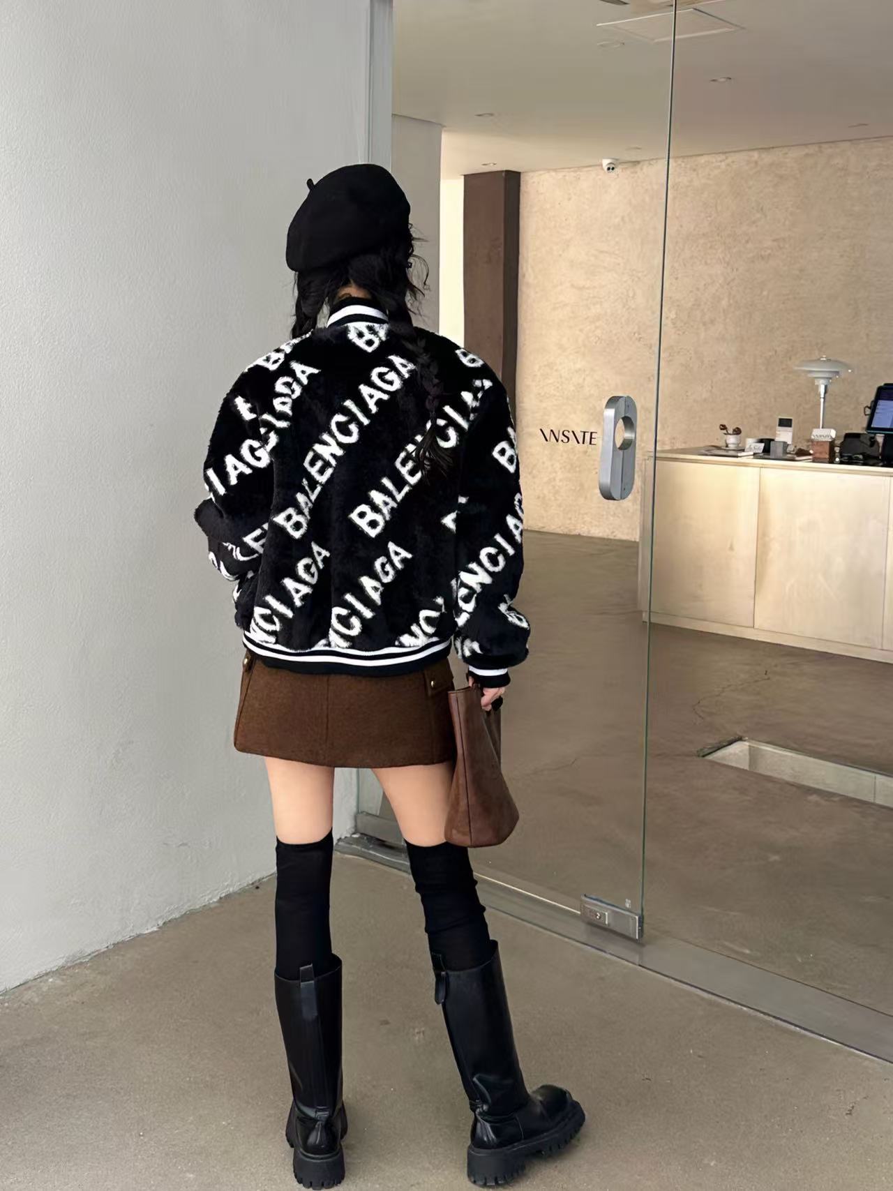 BALENC1AG ラムウール レタード シックコート【50％割引+送料無料】