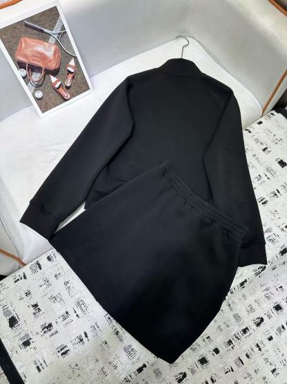 M1UM1U 高品質ジッパージャケット+スカート ツーピースセット【50％割引+送料無料】