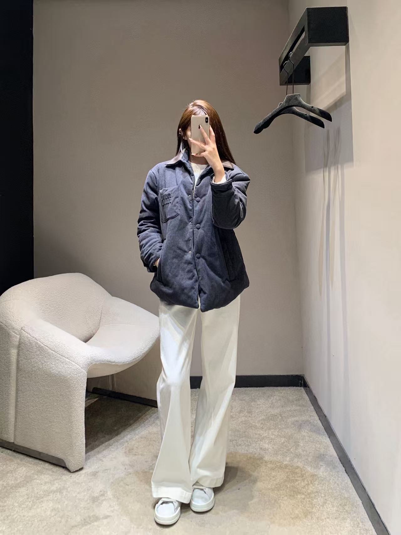 M1UM1U コーデュロイ コットン裏地 襟付きジャケット【50％割引+送料無料】