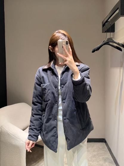 M1UM1U コーデュロイ コットン裏地 襟付きジャケット【50％割引+送料無料】