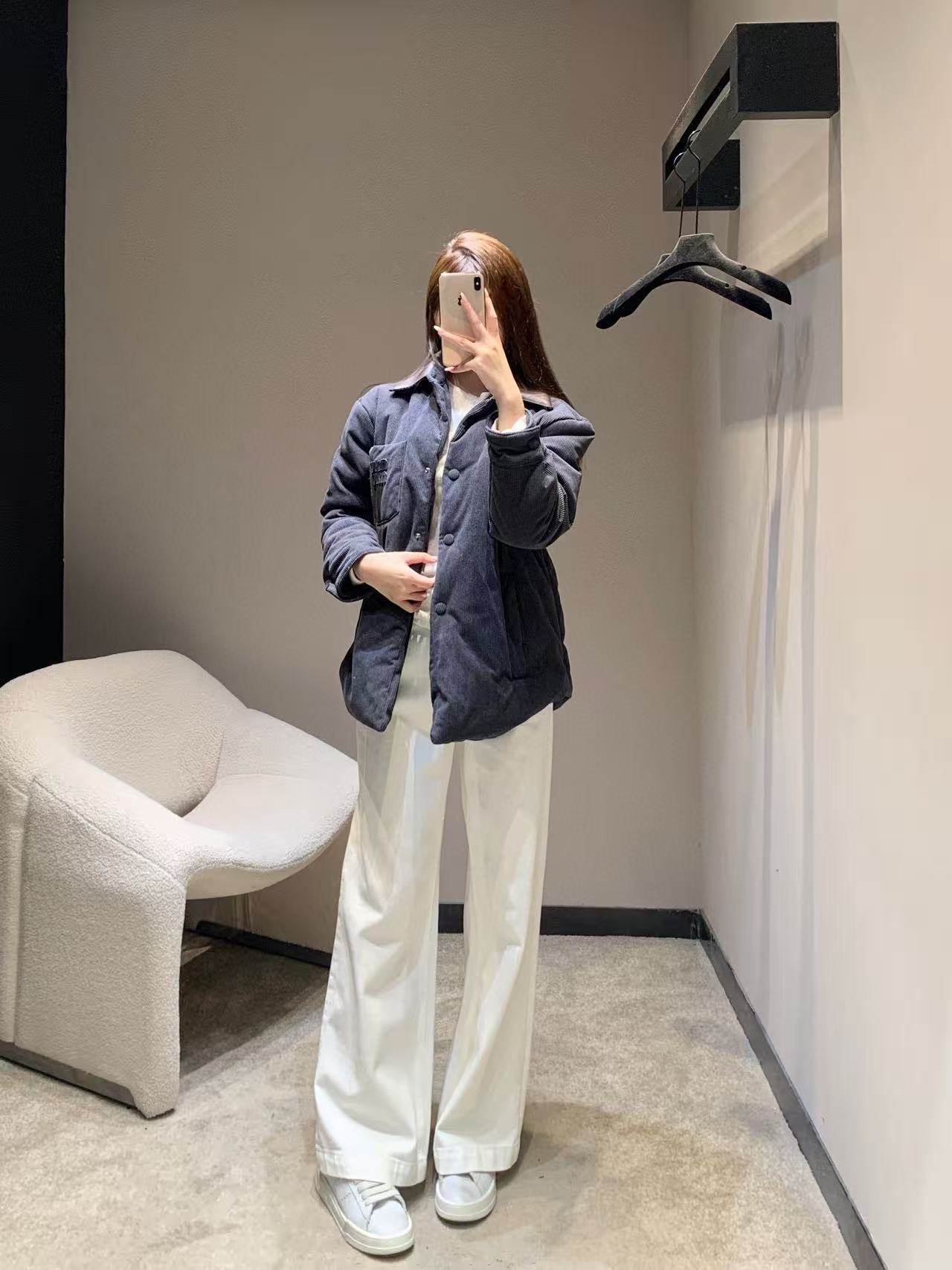 M1UM1U コーデュロイ コットン裏地 襟付きジャケット【50％割引+送料無料】