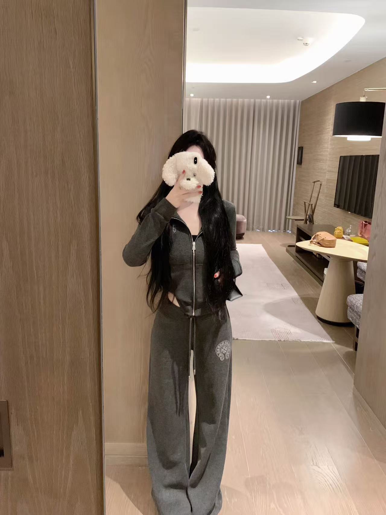 Chr0me Hearts カシミア スタンドカラー ラインストーン セット【50％割引+送料無料】