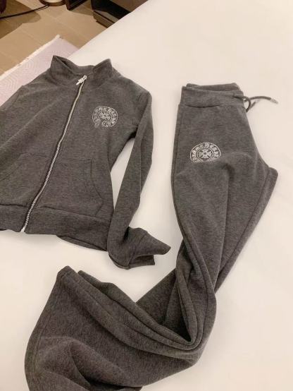 Chr0me Hearts カシミア スタンドカラー ラインストーン セット【50％割引+送料無料】