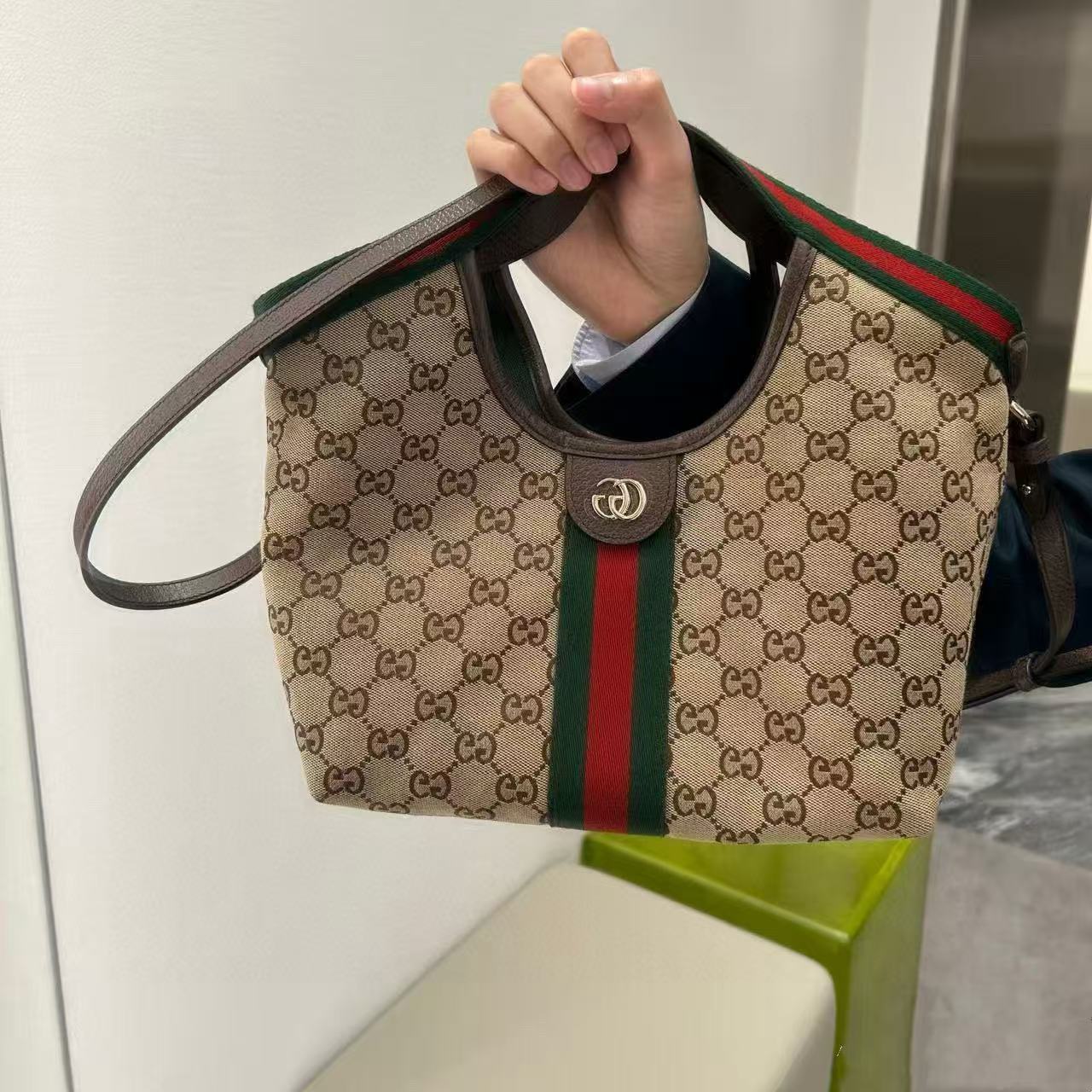 GUCC1 Giglioジャカードハンドバッグ【50％割引+送料無料】