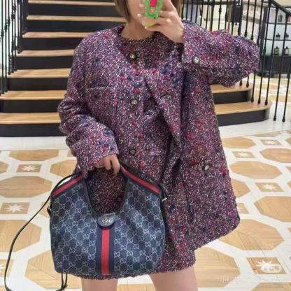 GUCC1 Giglioジャカードハンドバッグ【50％割引+送料無料】