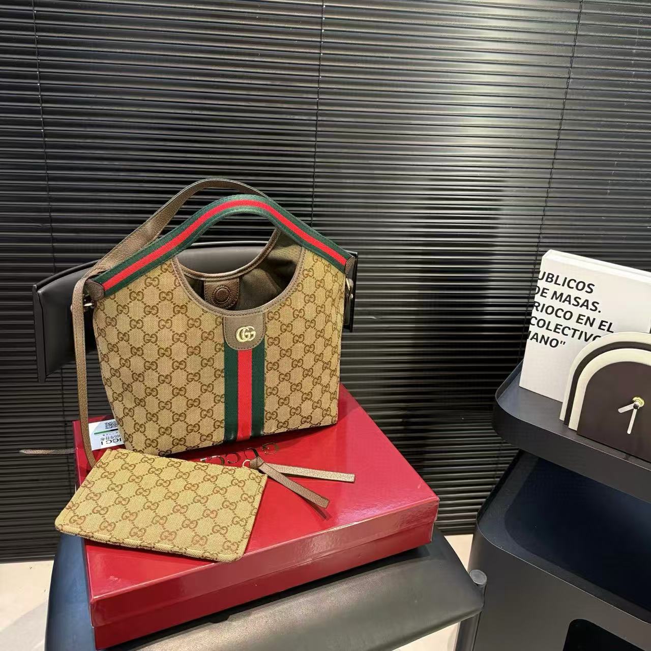 GUCC1 Giglioジャカードハンドバッグ【50％割引+送料無料】