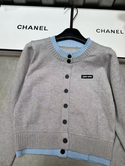 M1UM1U カラーブロックウールカーディガン【50％割引+送料無料】